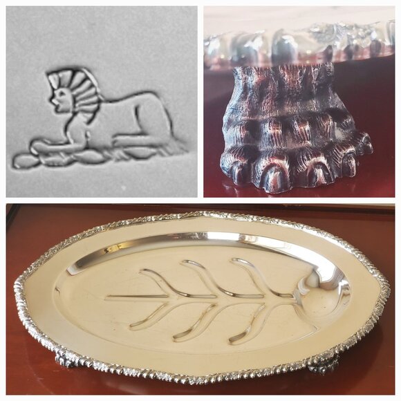 Canadian made Silver-Plated Turkey Carving Tray - Picture 7 of 11